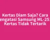 Kertas Diam Saja? Cara Mengatasi Samsung ML-2510 Kertas Tidak Tertarik
